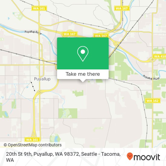 Mapa de 20th St 9th, Puyallup, WA 98372