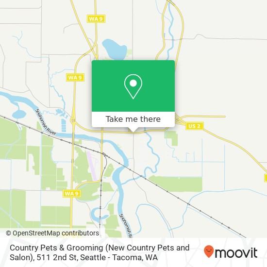 Mapa de Country Pets & Grooming (New Country Pets and Salon), 511 2nd St