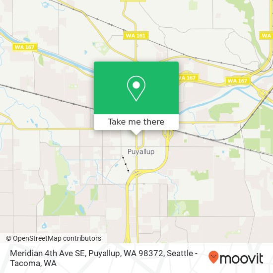 Mapa de Meridian 4th Ave SE, Puyallup, WA 98372