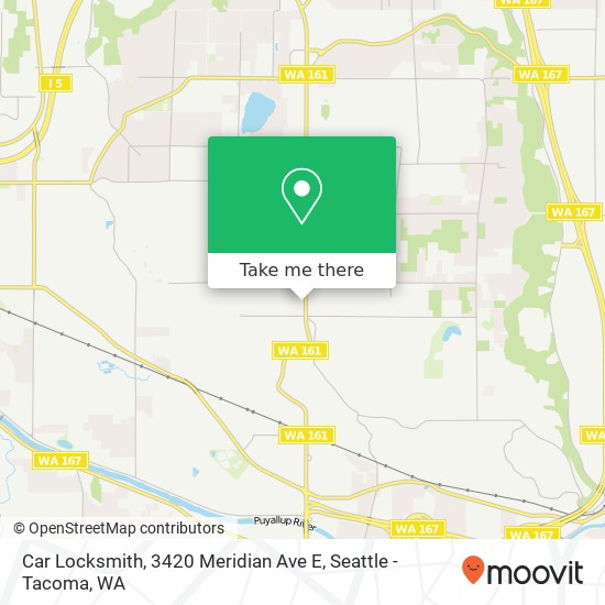 Mapa de Car Locksmith, 3420 Meridian Ave E