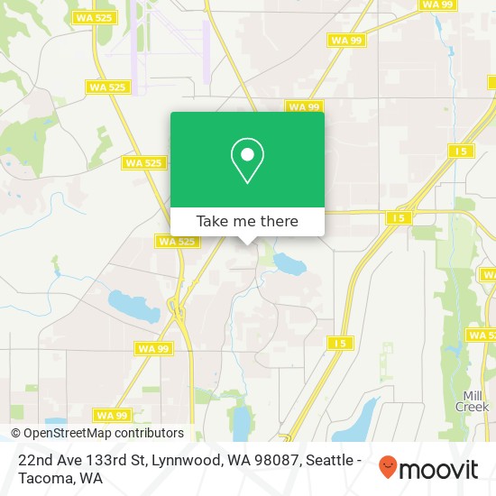 22nd Ave 133rd St, Lynnwood, WA 98087 map