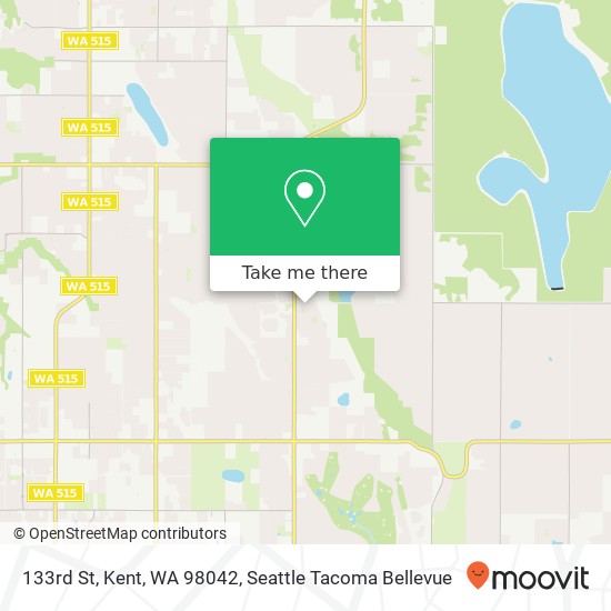 Mapa de 133rd St, Kent, WA 98042