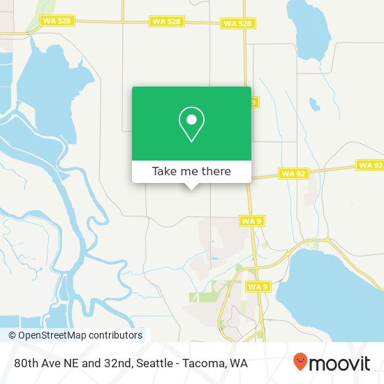 Mapa de 80th Ave NE and 32nd, Marysville, WA 98270