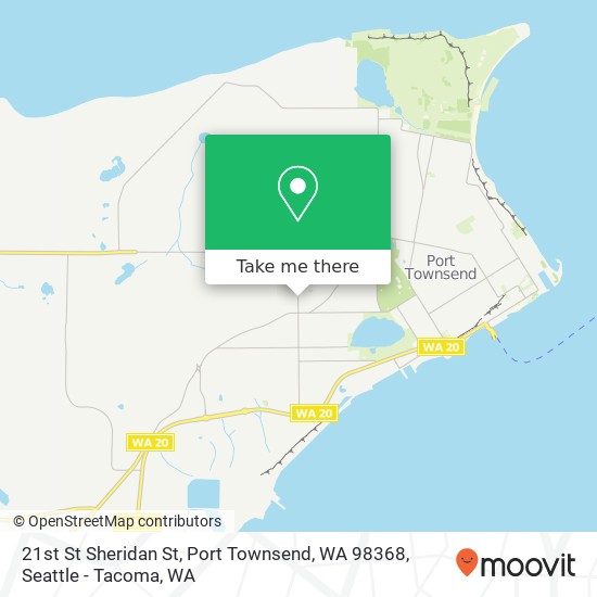 Mapa de 21st St Sheridan St, Port Townsend, WA 98368