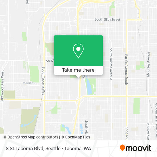 Mapa de S St Tacoma Blvd