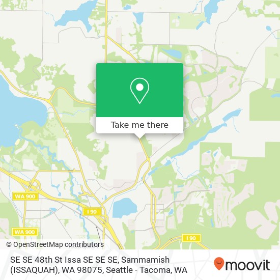 Mapa de SE SE 48th St Issa SE SE SE, Sammamish (ISSAQUAH), WA 98075