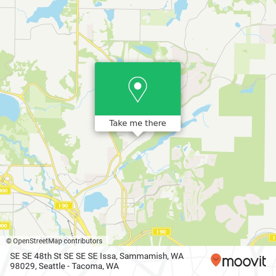 Mapa de SE SE 48th St SE SE SE Issa, Sammamish, WA 98029