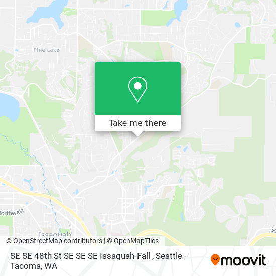 Mapa de SE SE 48th St SE SE SE Issaquah-Fall