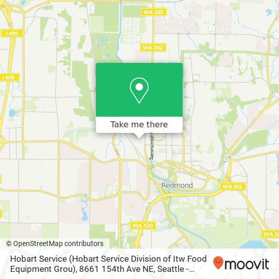 Hobart Service (Hobart Service Division of Itw Food Equipment Grou), 8661 154th Ave NE map