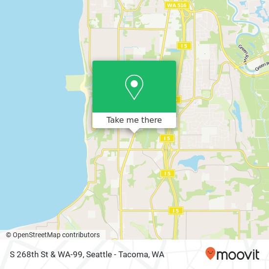 Mapa de S 268th St & WA-99