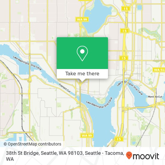38th St Bridge, Seattle, WA 98103 map