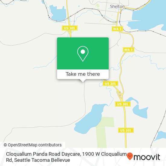 Mapa de Cloquallum Panda Road Daycare, 1900 W Cloquallum Rd