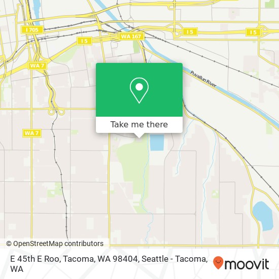 Mapa de E 45th E Roo, Tacoma, WA 98404