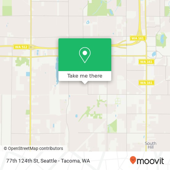 Mapa de 77th 124th St, Puyallup (SOUTH HILL), WA 98373