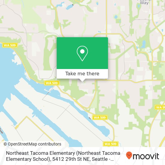 Northeast Tacoma Elementary (Northeast Tacoma Elementary School), 5412 29th St NE map
