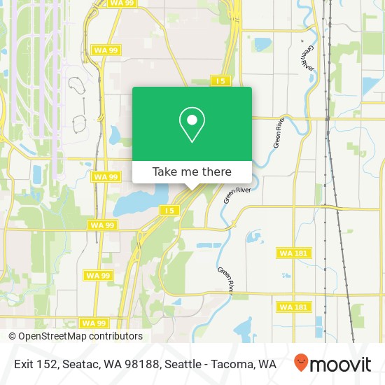 Exit 152, Seatac, WA 98188 map