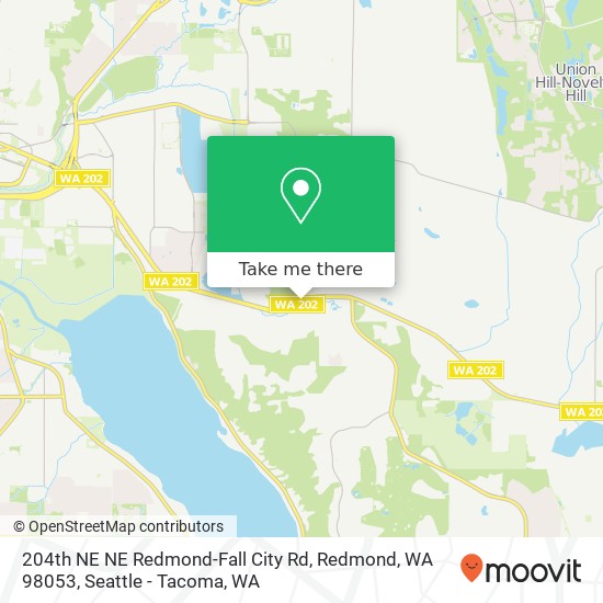 Mapa de 204th NE NE Redmond-Fall City Rd, Redmond, WA 98053