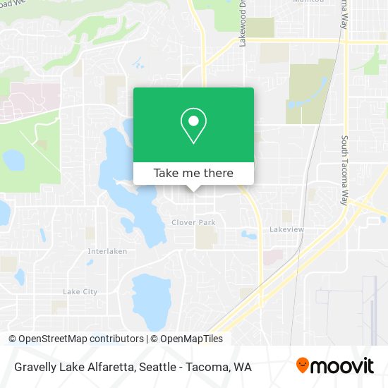 Mapa de Gravelly Lake Alfaretta