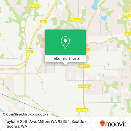 Mapa de Taylor E 20th Ave, Milton, WA 98354