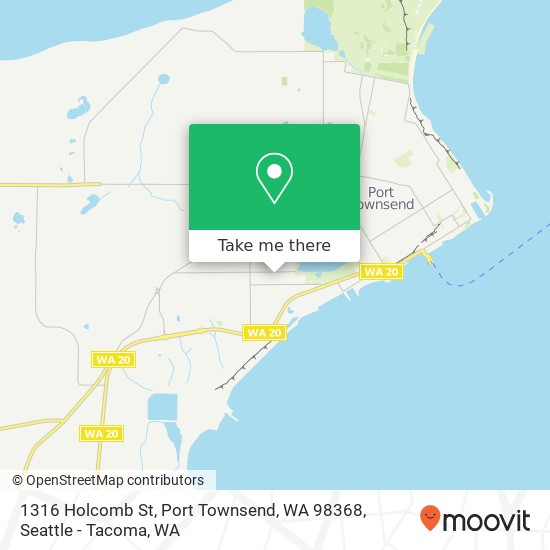 Mapa de 1316 Holcomb St, Port Townsend, WA 98368