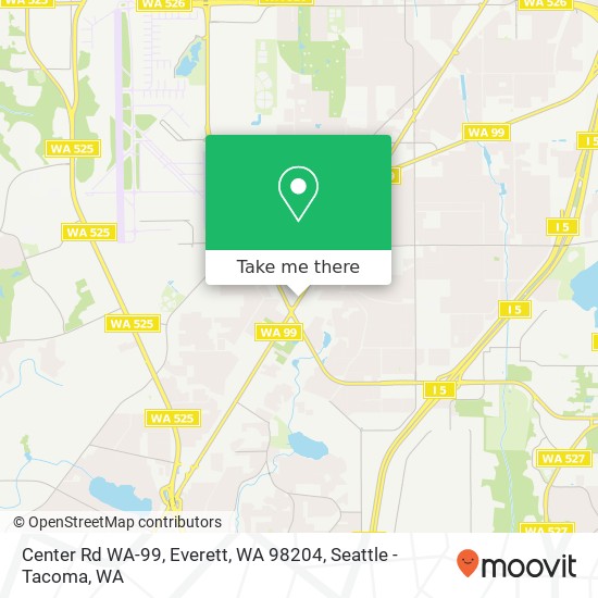 Mapa de Center Rd WA-99, Everett, WA 98204