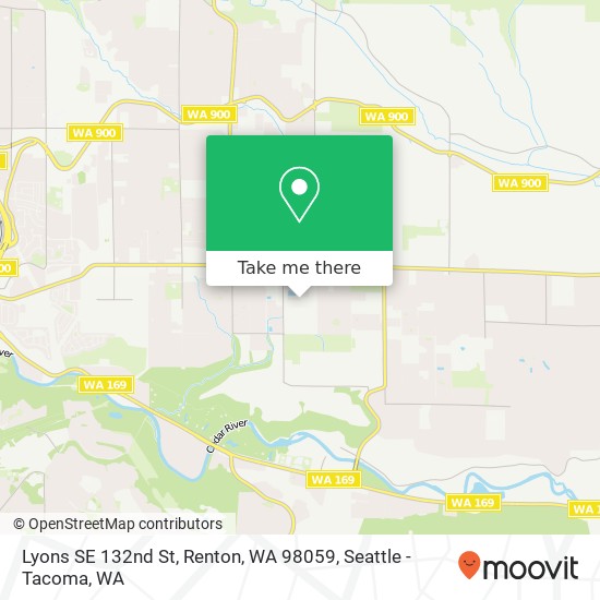 Mapa de Lyons SE 132nd St, Renton, WA 98059