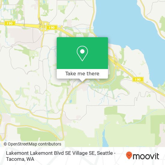 Mapa de Lakemont Lakemont Blvd SE Village SE, Bellevue, WA 98006