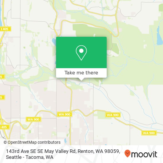 143rd Ave SE SE May Valley Rd, Renton, WA 98059 map