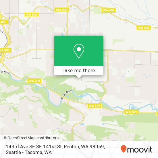 Mapa de 143rd Ave SE SE 141st St, Renton, WA 98059