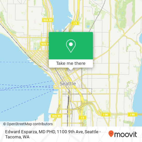 Mapa de Edward Esparza, MD PHD, 1100 9th Ave