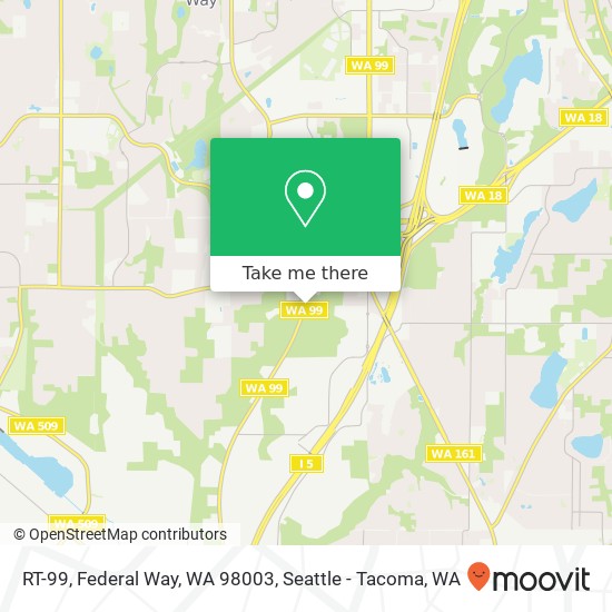 Mapa de RT-99, Federal Way, WA 98003