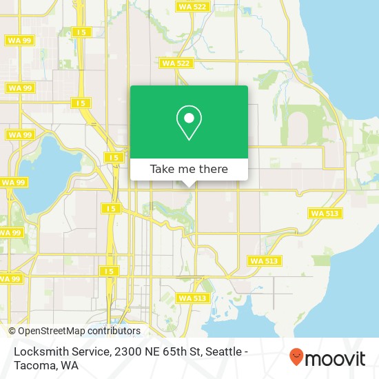 Locksmith Service, 2300 NE 65th St map