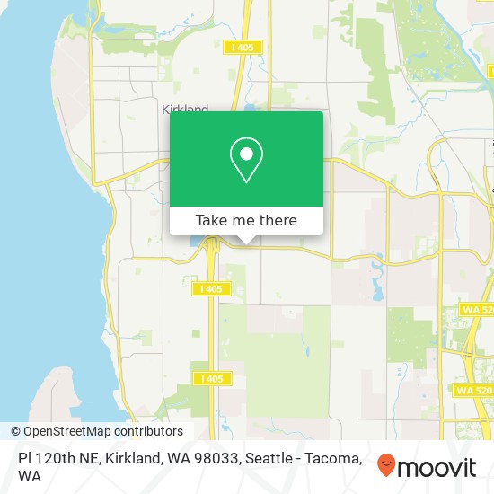 Mapa de Pl 120th NE, Kirkland, WA 98033