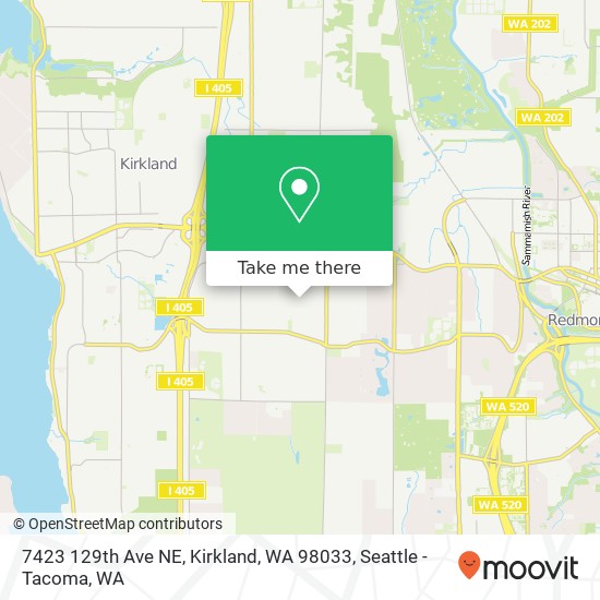 7423 129th Ave NE, Kirkland, WA 98033 map