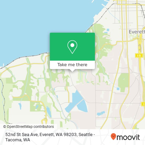 Mapa de 52nd St Sea Ave, Everett, WA 98203