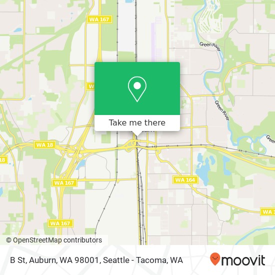 Mapa de B St, Auburn, WA 98001