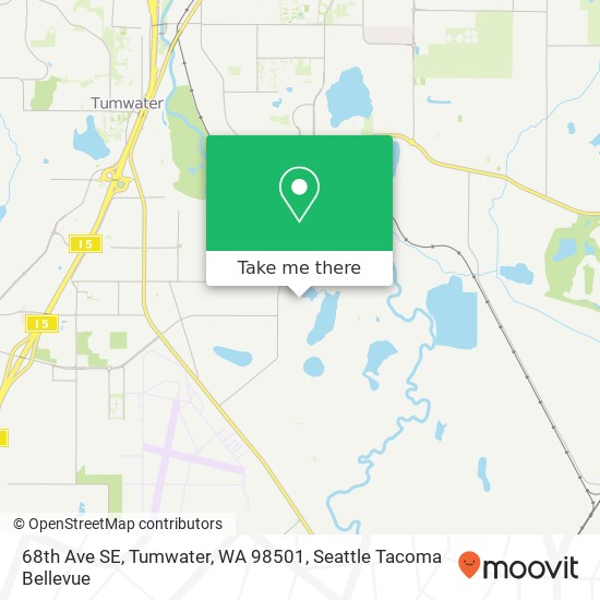 Mapa de 68th Ave SE, Tumwater, WA 98501