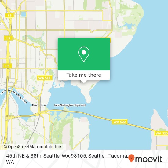 45th NE & 38th, Seattle, WA 98105 map