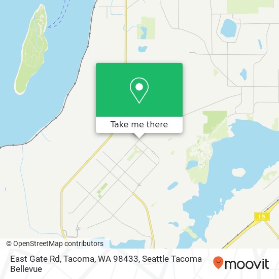 Mapa de East Gate Rd, Tacoma, WA 98433