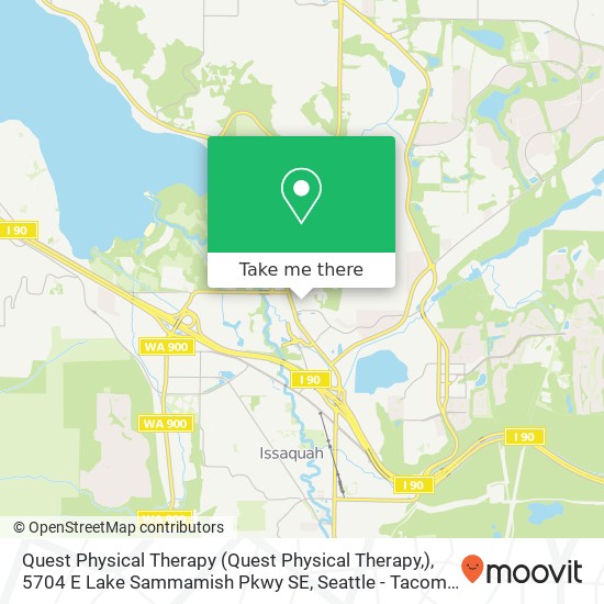 Quest Physical Therapy (Quest Physical Therapy,), 5704 E Lake Sammamish Pkwy SE map