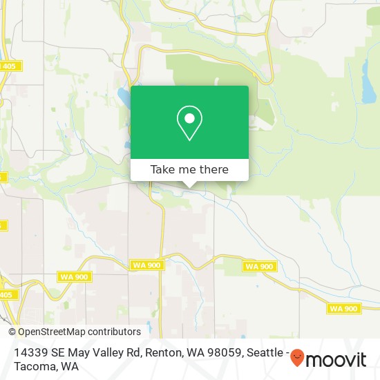 14339 SE May Valley Rd, Renton, WA 98059 map