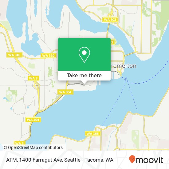 Mapa de ATM, 1400 Farragut Ave