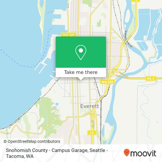 Mapa de Snohomish County - Campus Garage