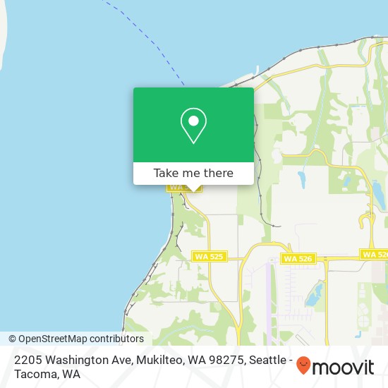 Mapa de 2205 Washington Ave, Mukilteo, WA 98275