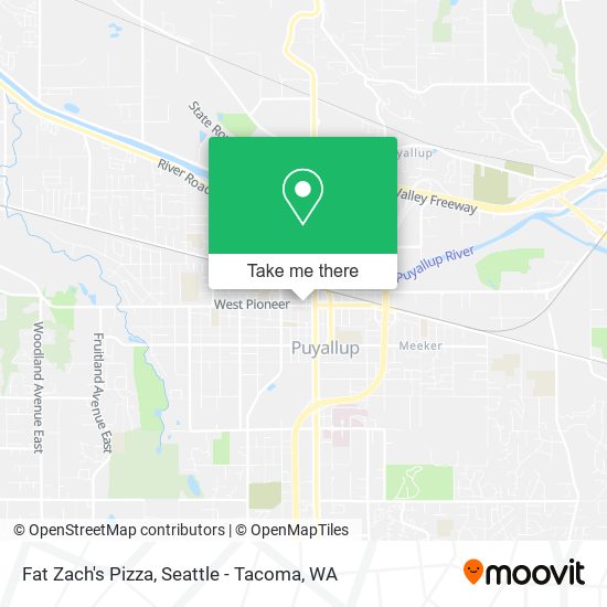 Fat Zach's Pizza map