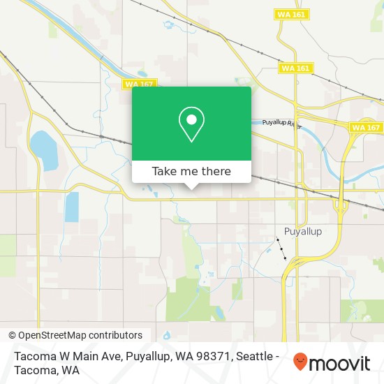 Tacoma W Main Ave, Puyallup, WA 98371 map