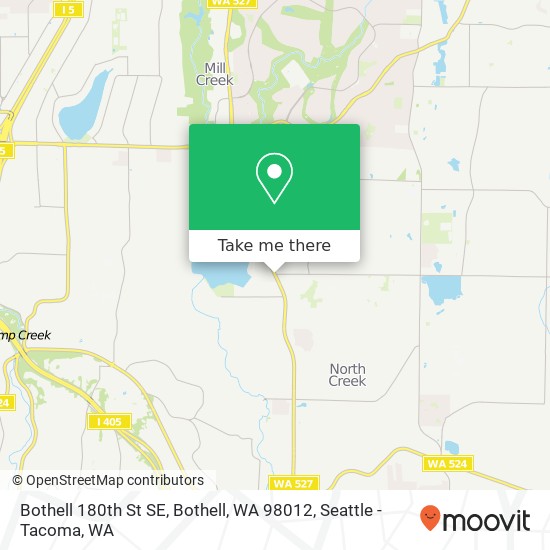 Mapa de Bothell 180th St SE, Bothell, WA 98012