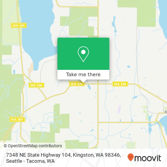 Mapa de 7348 NE State Highway 104, Kingston, WA 98346