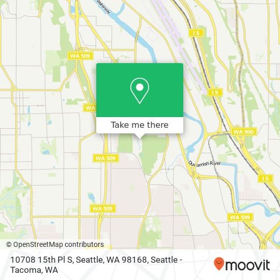 10708 15th Pl S, Seattle, WA 98168 map