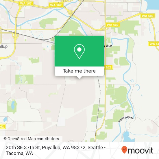 Mapa de 20th SE 37th St, Puyallup, WA 98372